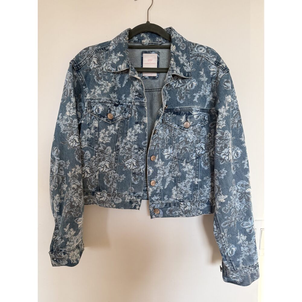 Gap x LoveShackFancy Blue Denim Jacket XXS